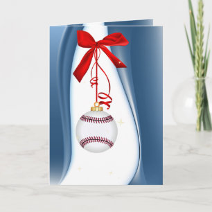 Die Grüße der Saison Baseball Feiertagskarte