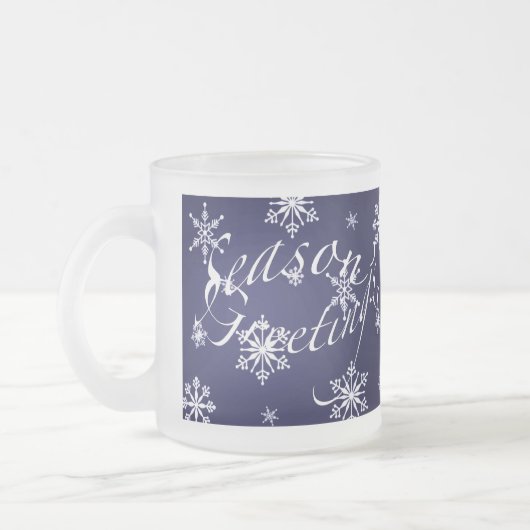 Die Grüße der Saison Blue Holiday Glass Tasse Set (Links)