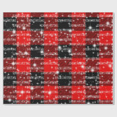 Die Grüße der Saison Buffalo Kariert Geschenkpapier (Flach)