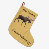 Die Grüße der Saison - Bull Moose Großer Weihnachtsstrumpf (Vorderansicht (hängend))