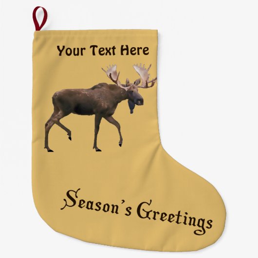 Die Grüße der Saison - Bull Moose Großer Weihnachtsstrumpf (Vorderseite)
