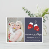 Die Grüße der Saison | CHRISTMAS Feiertagskarte (Stehend Vorderseite)