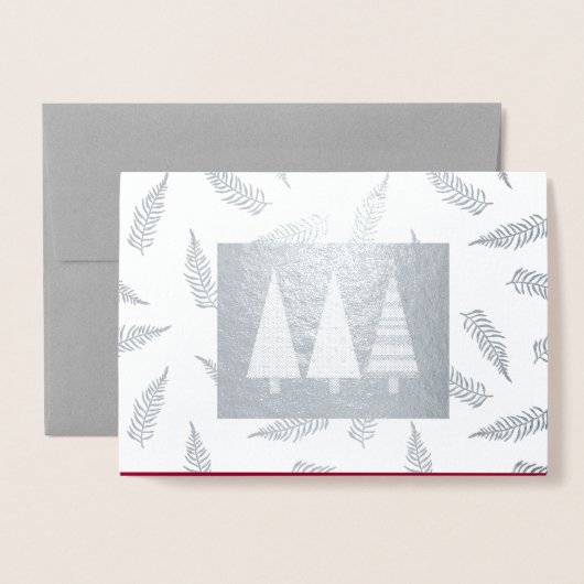 Die Grüße der Saison Custom Luxury Folienkarte (Vorderseite mit Umschlag)