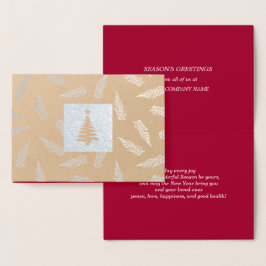 Die Grüße der Saison Custom Luxury Folienkarte