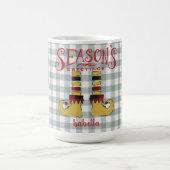 Die Grüße der Saison Elf Schuhe Personalisiert Kaffeetasse (Mittel)