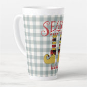 Die Grüße der Saison Elf Schuhe Personalisiert Milchtasse (Linke Ecke)