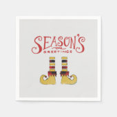 Die Grüße der Saison Elf Schuhe Serviette (Vorderseite)