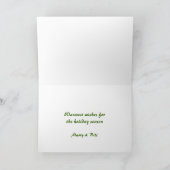 Die Grüße der Saison Feiertagskarte (Innenseite)