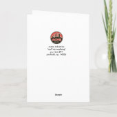 Die Grüße der Saison Feiertagskarte (Rückseite)