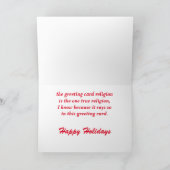 Die Grüße der Saison Feiertagskarte (Innenseite)