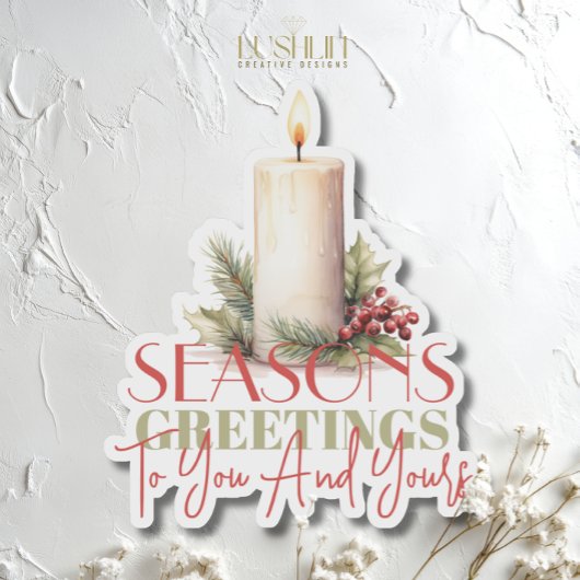 Die Grüße der Saison für Sie und Ihren Urlaub Aufkleber