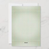 Die Grüße der Saison Gingham Weihnachten (Rückseite)