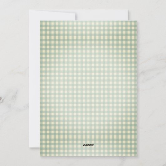 Die Grüße der Saison Gingham Weihnachten (Rückseite)