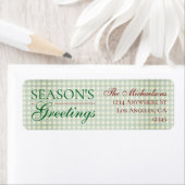 Die Grüße der Saison Gingham Weihnachten (Insitu)