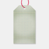 Die Grüße der Saison Gingham Weihnachten Geschenkanhänger (Rückseite)