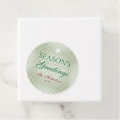 Die Grüße der Saison Gingham Weihnachten Geschenkanhänger (Beispiel)