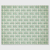 Die Grüße der Saison Gingham Weihnachten Geschenkpapier (Flach)