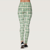 Die Grüße der Saison Gingham Weihnachten Leggings (Rückseite)