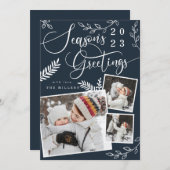 Die Grüße der Saison Helle Weihnachten 3 Foto (Vorne/Hinten)