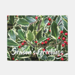 Die Grüße der Saison Holly Berry Holiday Fußmatte