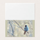 Die Grüße der Saison - Indischer Vogel (Außenseite Aufgefaltet)