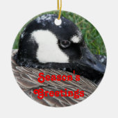 Die Grüße der Saison Kanada Goose Holiday Keramikornament (Vorne)