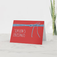 Die Grüße der Saison mit blauem String