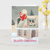 Die Grüße der Saison mit den Weihnachtsbäumen und  Karte (Gelbe Blume)