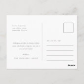 Die Grüße der Saison | Modern Arch 3 Foto Weihnach Postkarte (Rückseite)