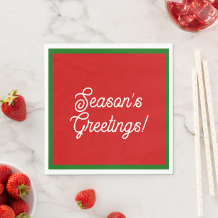 Die Grüße der Saison Napkins Serviette