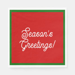 Die Grüße der Saison Napkins Serviette