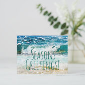 Die Grüße der Saison - neue Zuhause Ankündigungspostkarte (Stehend Vorderseite)