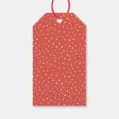 Die Grüße der Saison Niedlich Red Mittens Geschenkanhänger (Rückseite)