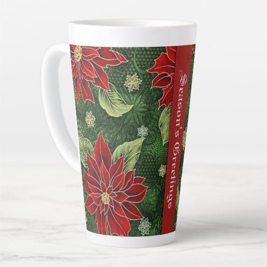 Die Grüße der Saison Poinsettia Milchtasse (Linke Ecke)