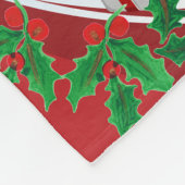 Die Grüße der Saison Poodle Fleece Blanket (Ecke)