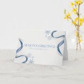 Die Grüße der Saison - Schneeflocken Karte (Gelbe Blume)