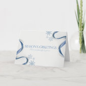 Die Grüße der Saison - Schneeflocken Karte (Vorderseite)