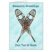 Die Grüße der Saison - Schneeschuhe im Schnee (Vorne)