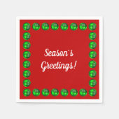 Die Grüße der Saison Serviette (Vorderseite)