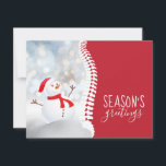 Die Grüße der Saison Snowman Spine Chiropractic Feiertagskarte<br><div class="desc">Dieser bezaubernde kleine Schneemann sagt die Grüße der Saison aus deiner chiropraktischen Praxis. Personalisieren Sie Ihren Übungsnamen auf der Rückseite!</div>