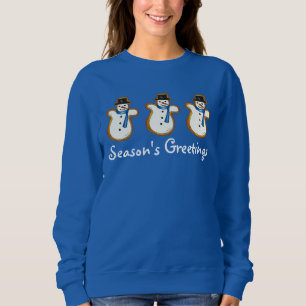 Die Grüße der Saison Snowman Weihnachten Hanukkah Sweatshirt