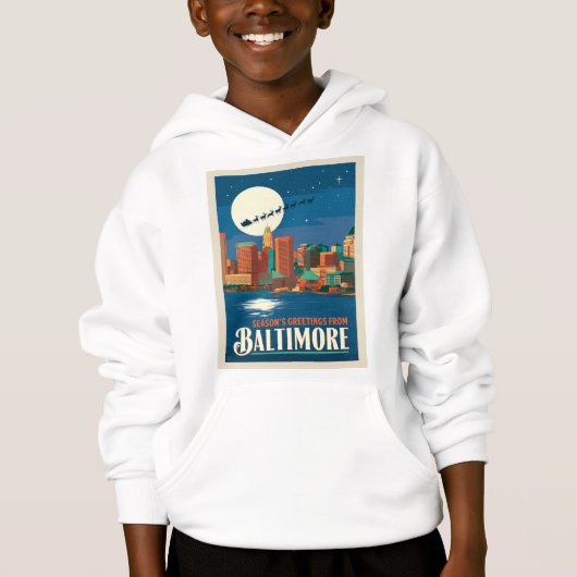 Die Grüße der Saison von Baltimore Hoodie (Vorderseite)