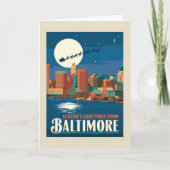 Die Grüße der Saison von Baltimore Karte (Vorderseite)