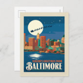 Die Grüße der Saison von Baltimore Postkarte (Vorne/Hinten)