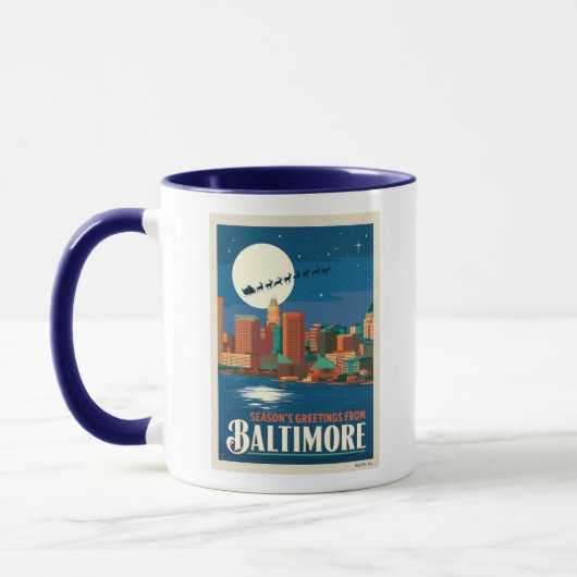 Die Grüße der Saison von Baltimore Tasse (Links)