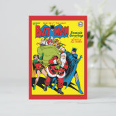 Die Grüße der Saison von Batman und Robin Einladung (Stehend Vorderseite)
