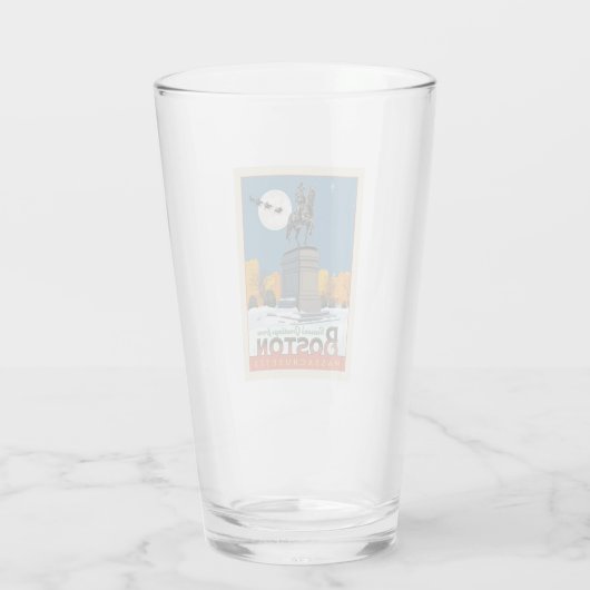 Die Grüße der Saison von Boston Common! Glas (Rückseite)