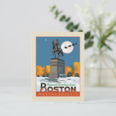 Die Grüße der Saison von Boston Common! Postkarte (Stehend Vorderseite)