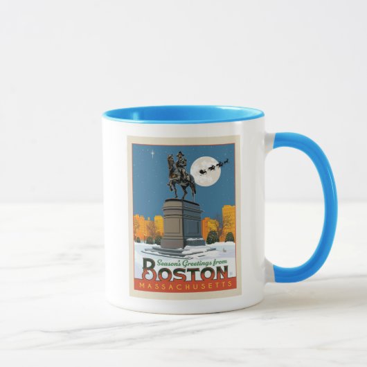 Die Grüße der Saison von Boston Common! Tasse (Rechts)
