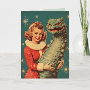 Die Grüße der Saison von den 2 von uns Feiertagskarte